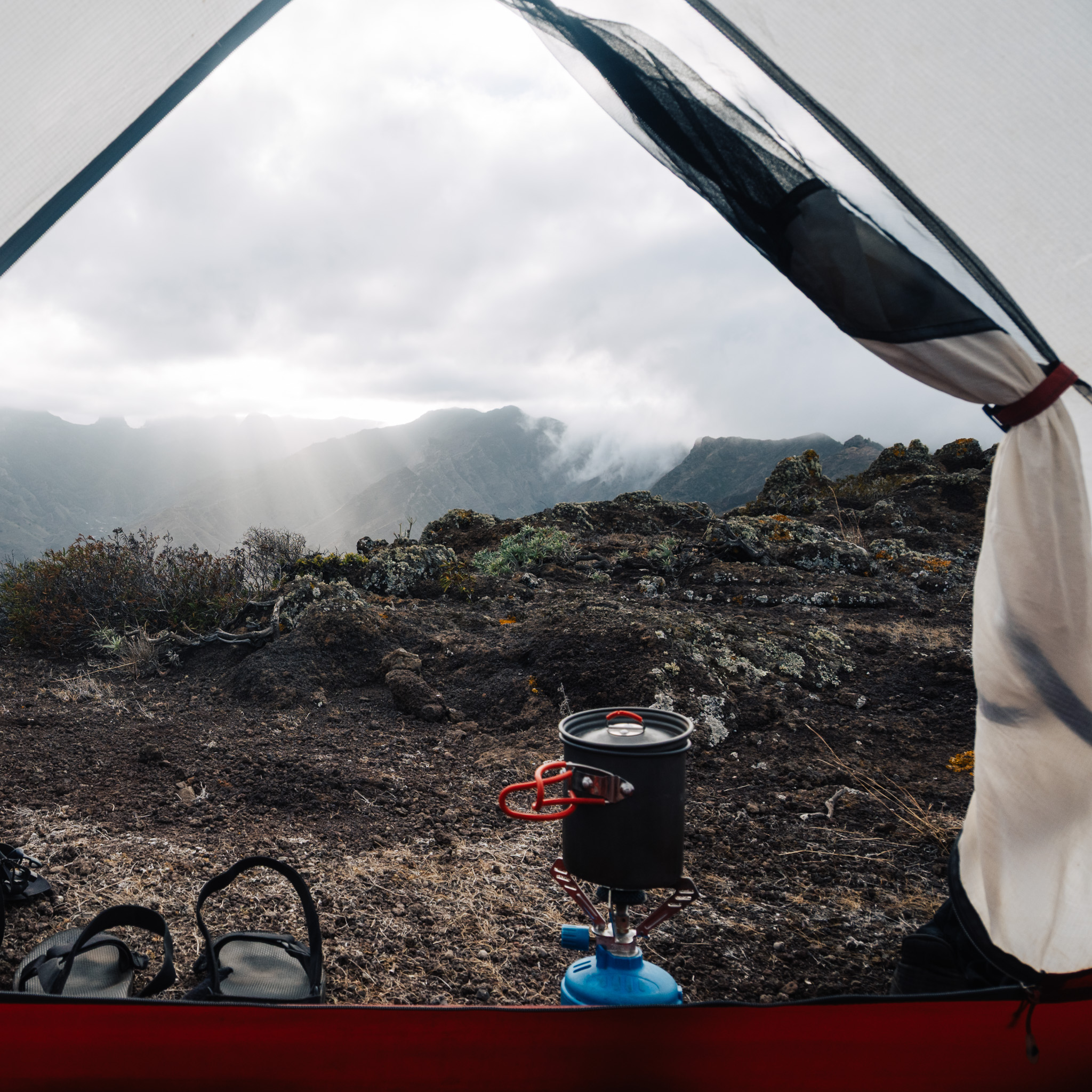 cooking dinner at la gomera island
