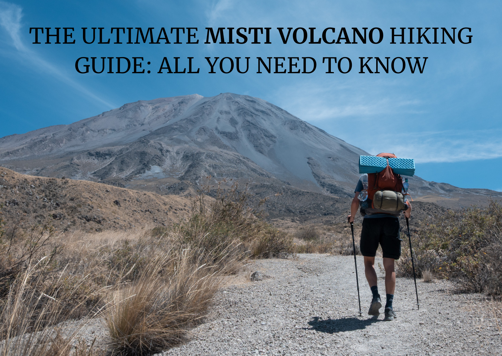 Misti Volcano hiking guide solo