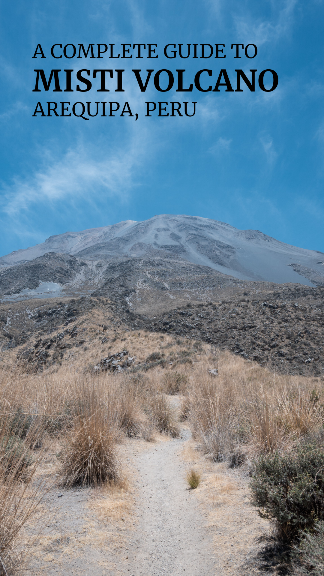 misti volcano hiking guide solo peru