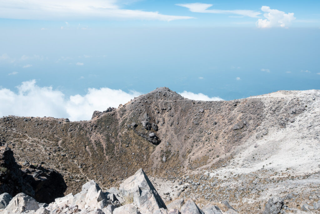 Tajumulco volcano crater hiking guide solo