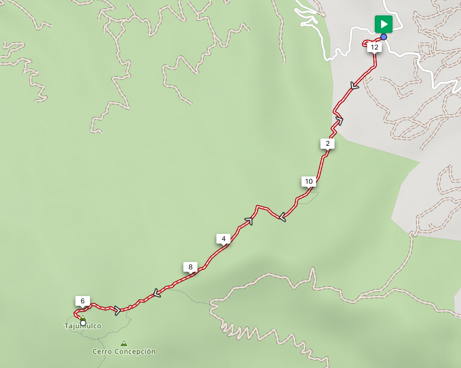 How to Hike Volcan Tajumulco guide trail map