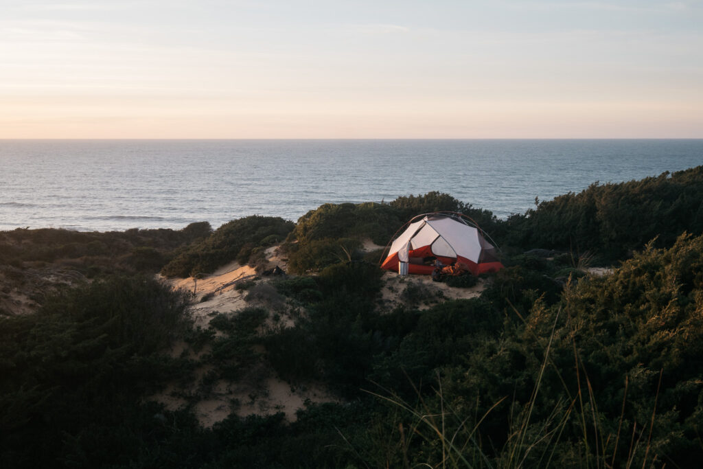 Fishermen's trail wild camping