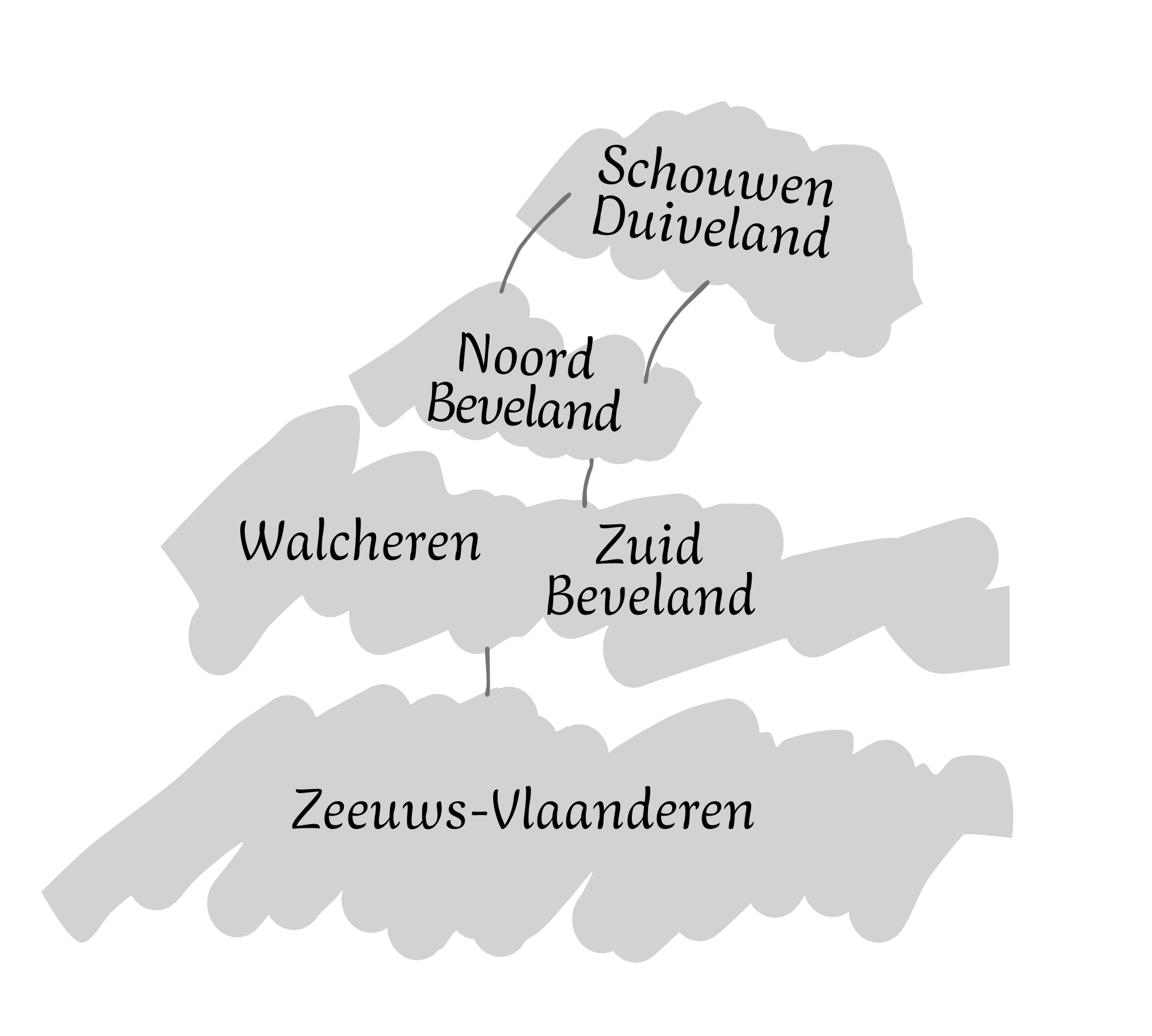 Zeeland cycling overview map