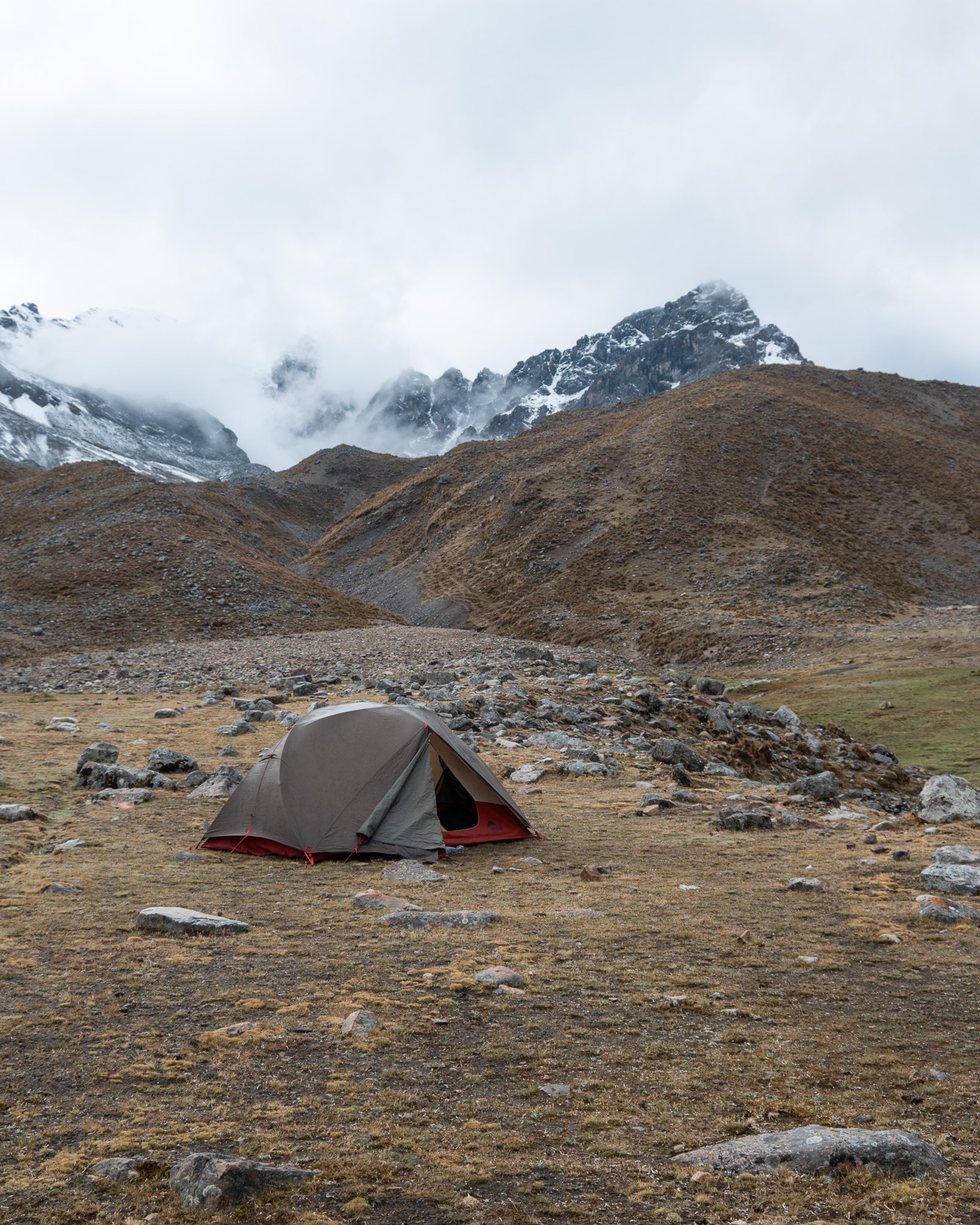 Huayhuash wild camping