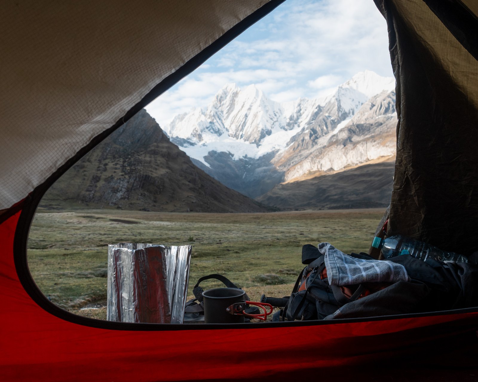 huayhuash trek solo wild camping