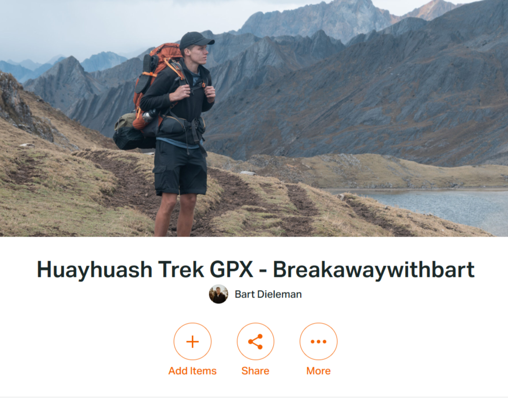 huayhuash GPX download route map